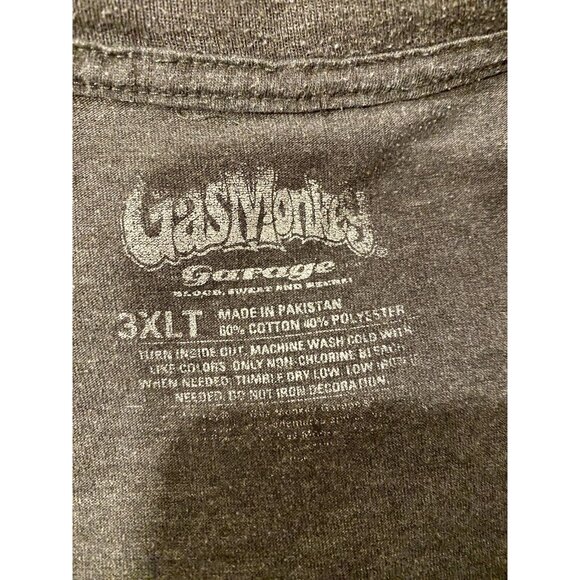 Gas Monkey Garage t-shirt 3XL XXXL distressed gray SEE PICS - Picture 3 of 6